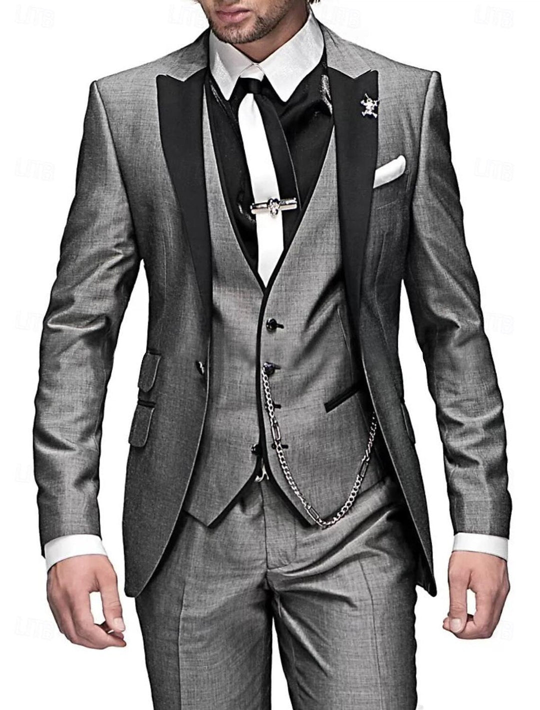 Business Anzug Herren Slim-Fit 3-teilig, formell & elegant. Ideale Herrenmode für Meetings & gehobene Anlässe.