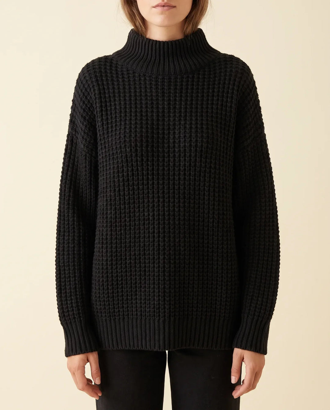 Damen Oversized Rollkragenpullover, kuschelig & stilvoll für den Winter.