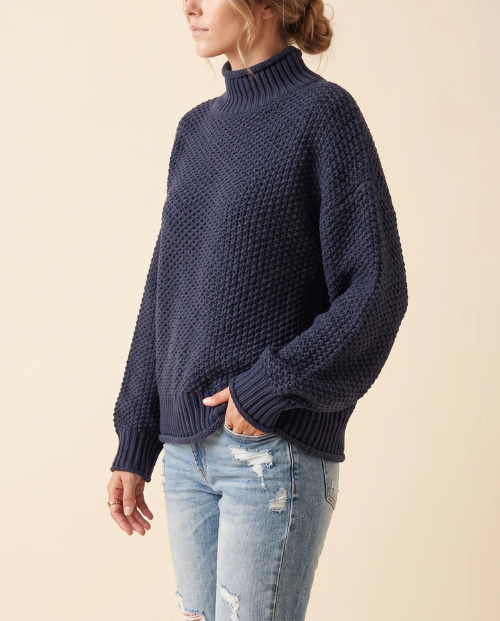 Weicher, warmer Damen Rollkragenpullover in Oversized-Passform, super bequem und chic.