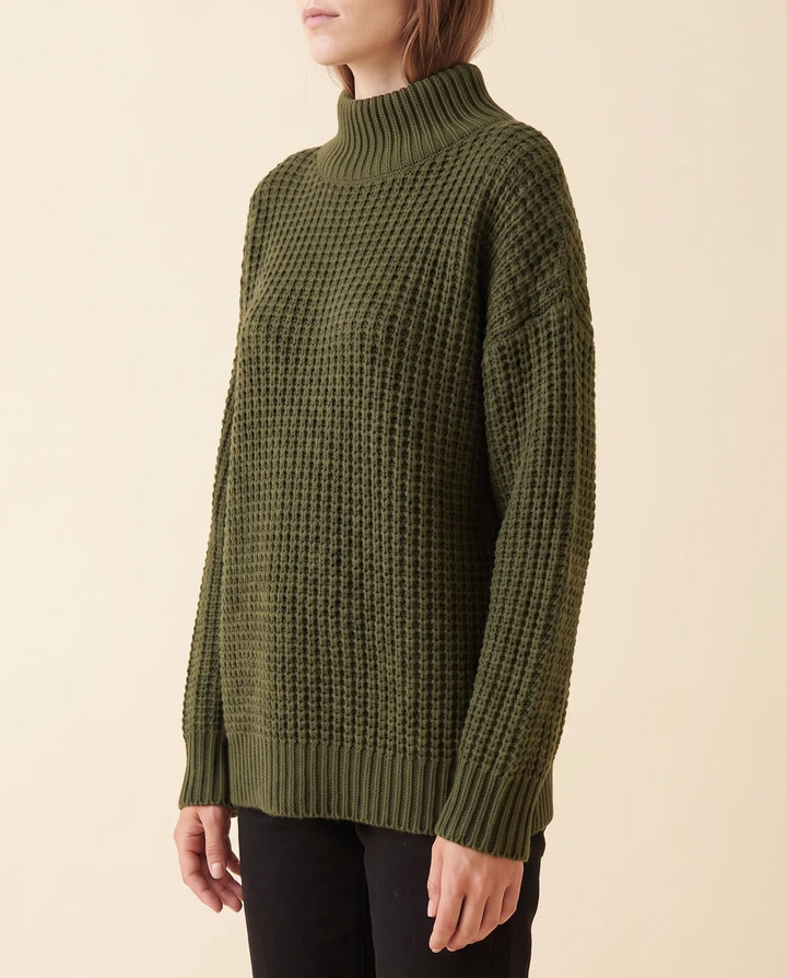 Casual Look: Langarm Oversized Damen Rollkragenpullover, weich, warm und sehr bequem.