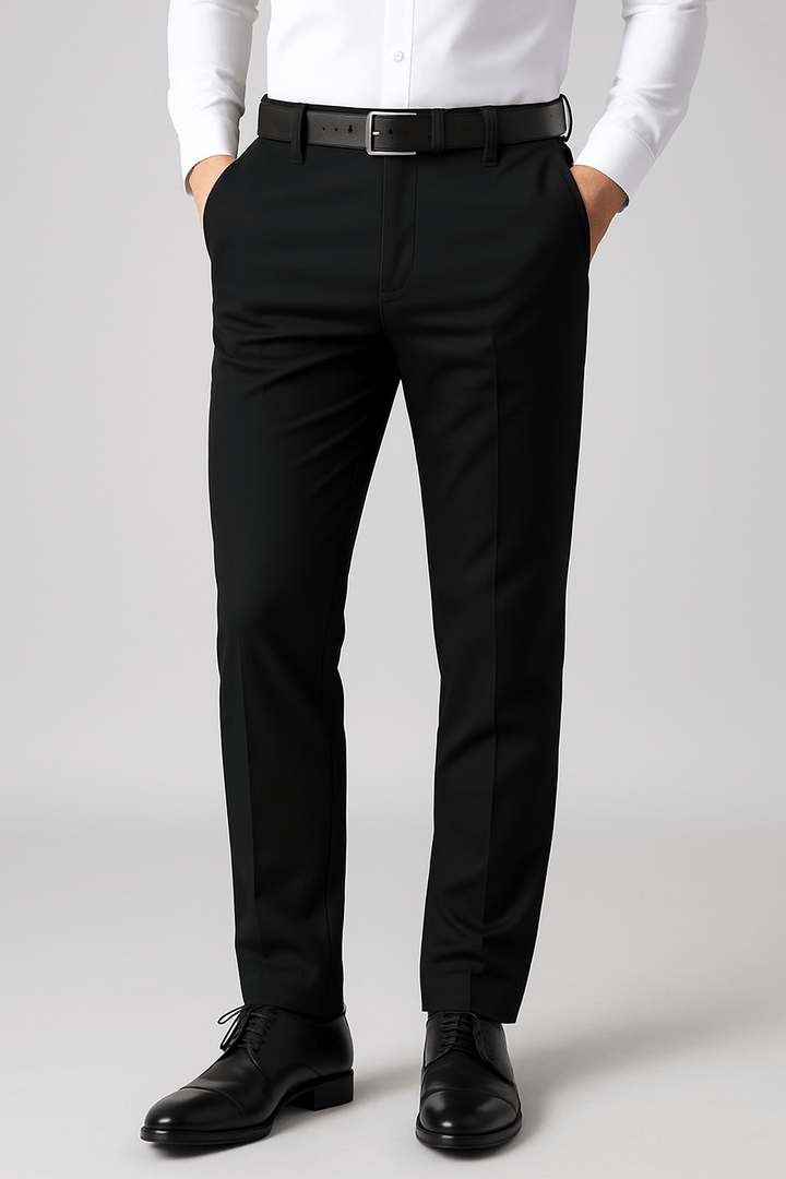 Bequeme Stretch Herren Slim Fit Hose, ideal für Business Casual Outfits. Hoher Komfort.