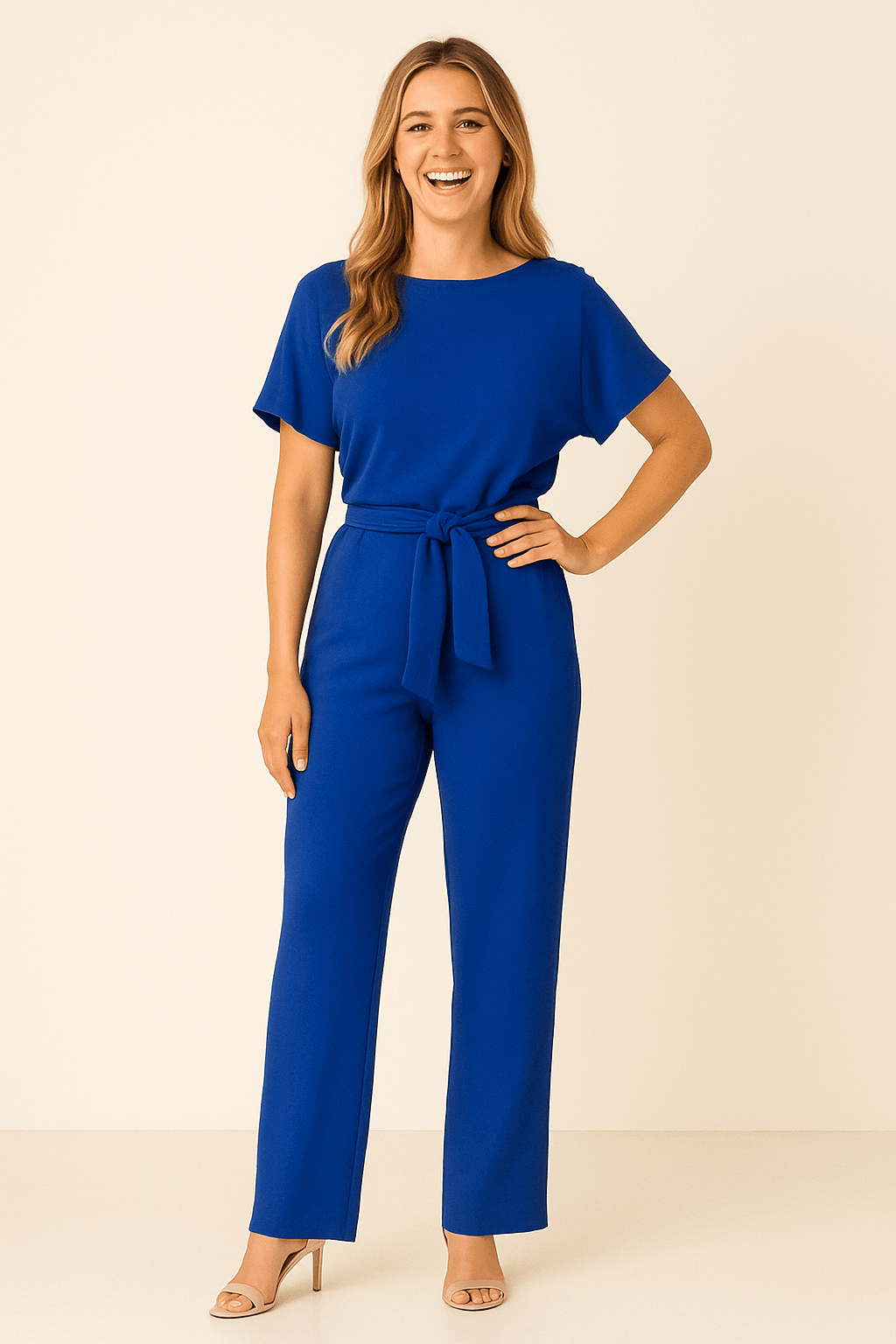 Stylischer Damen Jumpsuit, komfortabel & vielseitig. Eleganter Einteiler für Business & Freizeit.