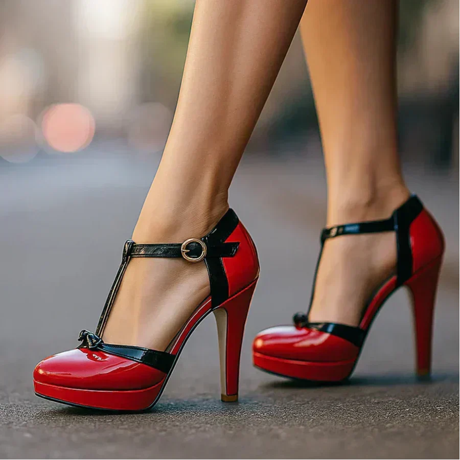 Weisse elegante Damen Pumps mit Schleife, geschlossene Spitze. Ideal als Brautschuhe oder für Feiern.