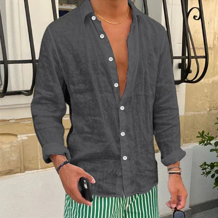 Modernes Herren Sommerhemd Taro, atmungsaktiv, locker sitzend, Kurzarm, ideal für Freizeitlooks.