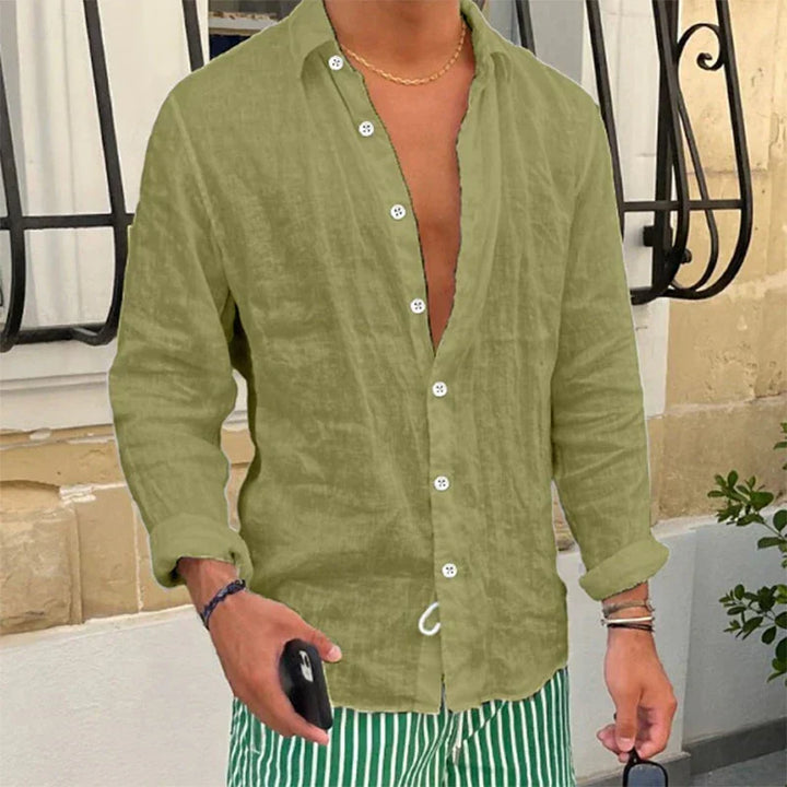 Herren Mode: Leichtes Taro Sommerhemd, atmungsaktiv, lockerer Schnitt, Kurzarm für Casual Outfits.