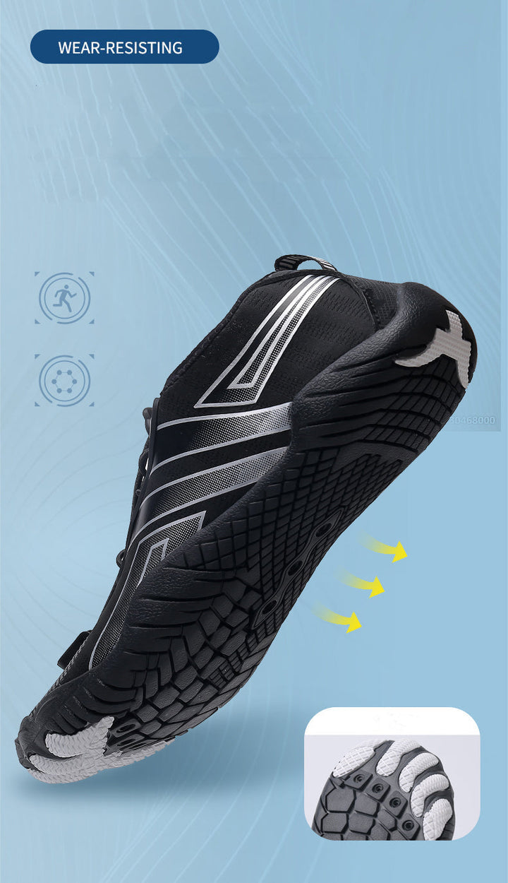 FlexStep Barfußschuh: Ultraleichter Sportschuh für Damen, atmungsaktiv & rutschfest, ideal für Fitness-Studio.