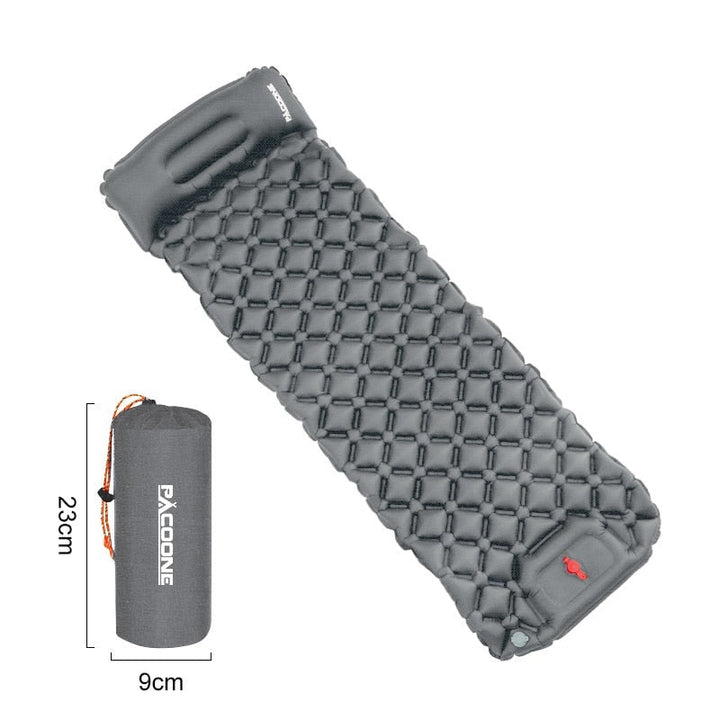 Ultraleichte Isomatte mit integrierter Fußpumpe für Camping & Outdoor-Abenteuer.