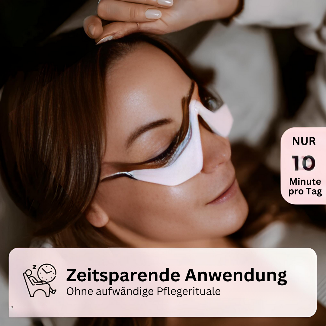 Anti-Aging EMS-Brille mit Rotlicht für effektive Augenmassage, reduziert feine Linien und verbessert die Haut.