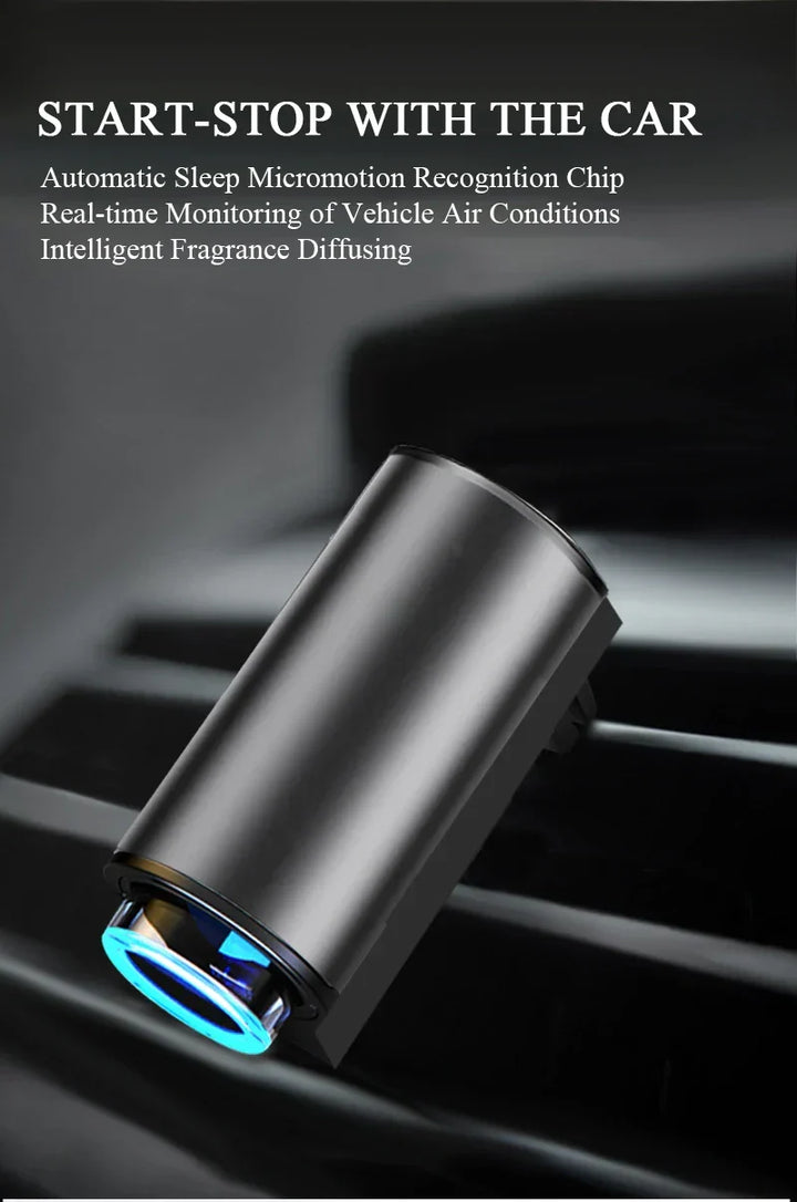 Premium Auto Aroma Diffuser, kompakt und leistungsstark, für eine dauerhaft frische Auto-Umgebung.