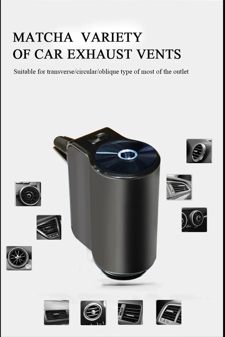 Tragbarer Aroma Diffuser fürs Auto, verbessert die Luftqualität und verbreitet Lieblingsdüfte, Autopflege.