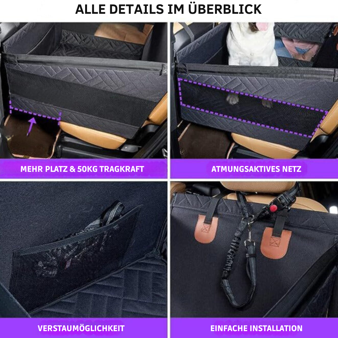 Großer Kofferraumschutz für Hunde, strapazierfähige Hundedecke für sicheren & sauberen Hundetransport im Auto.