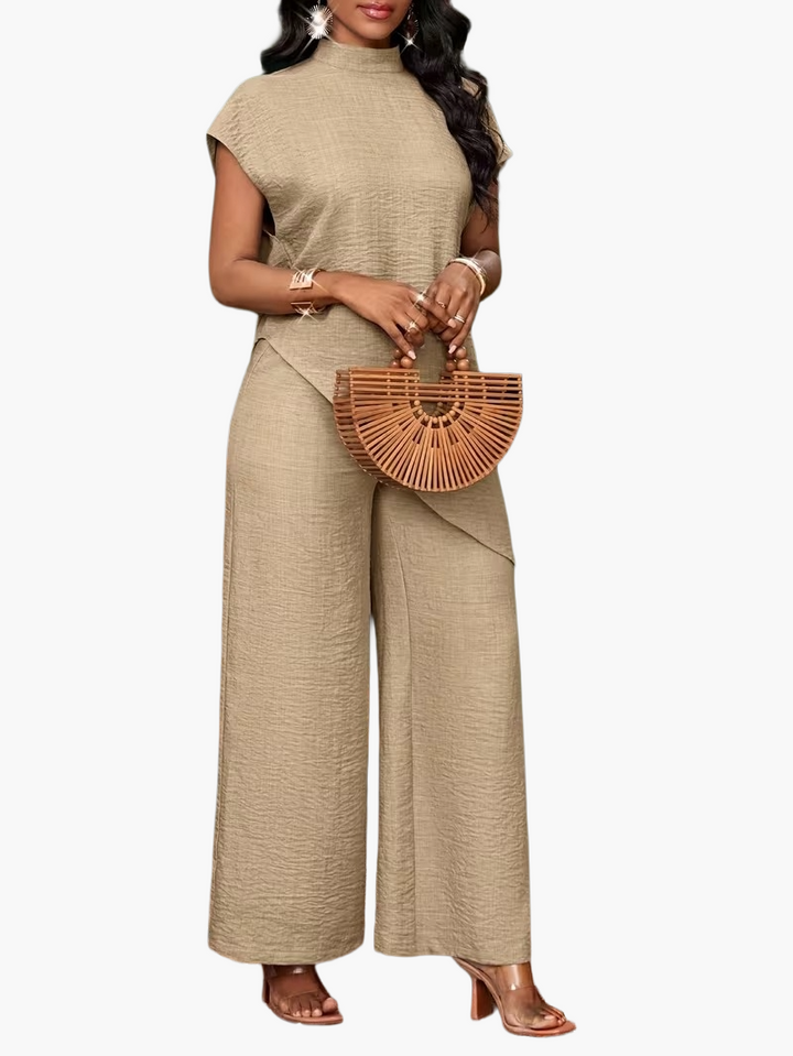 Party-Jumpsuit für Damen mit asymmetrischem Überwurf, modisch & auffällig für besondere Abende.