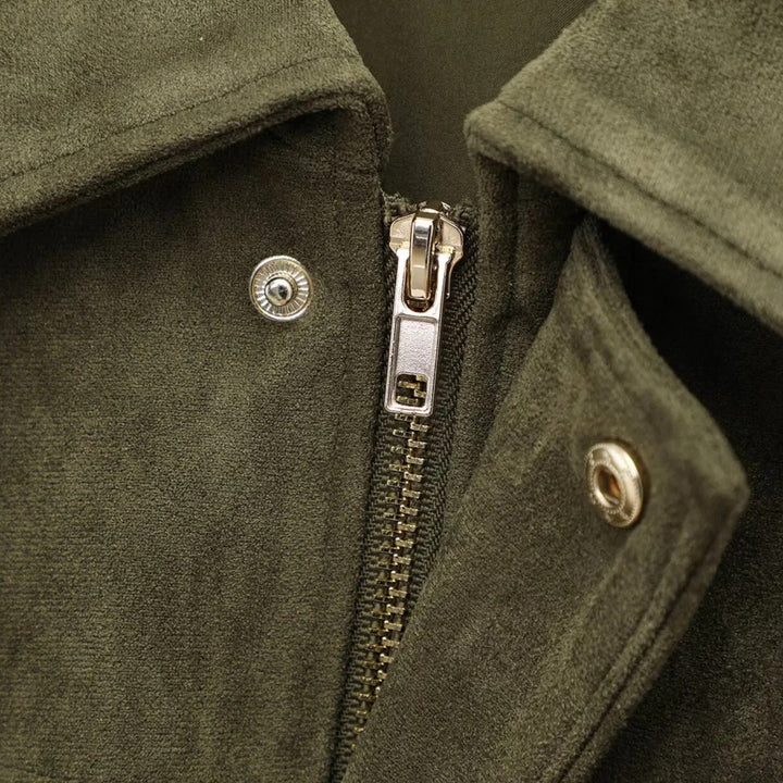 Damen Jacke Oversized, moderner Vintage Stil. Lässige Freizeitmode mit bequemer Passform.