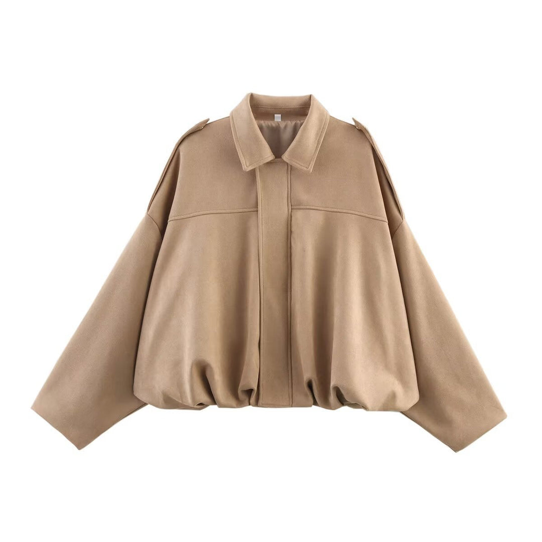Frühlingsjacke Damen, Oversized & stilvoll. Moderner Vintage Look für entspannte Tage.