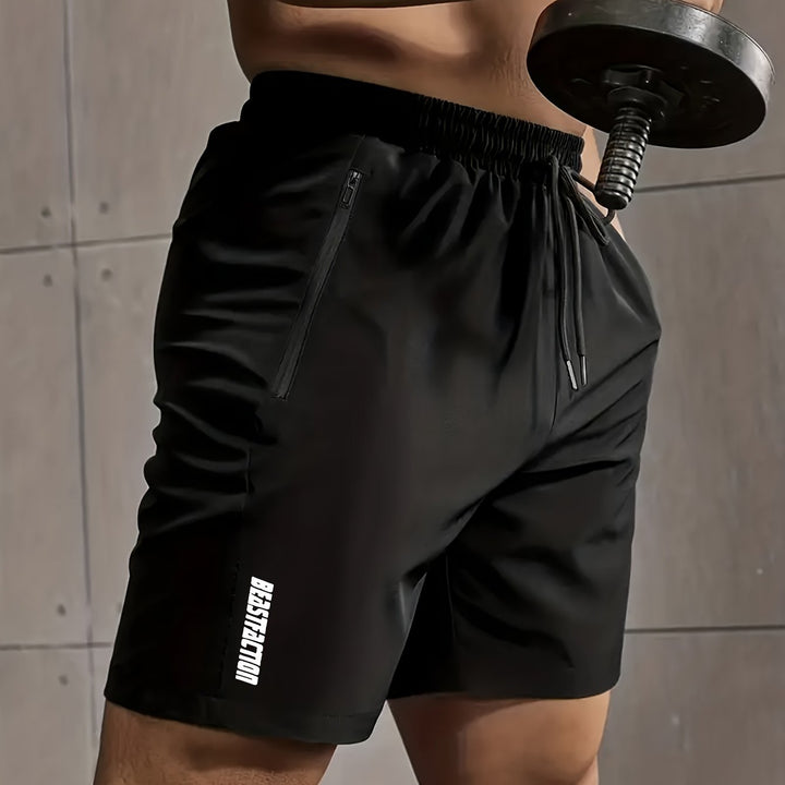 Herren Sports Shorts mit elastischem Bund und RV-Taschen für maximalen Komfort beim Training.