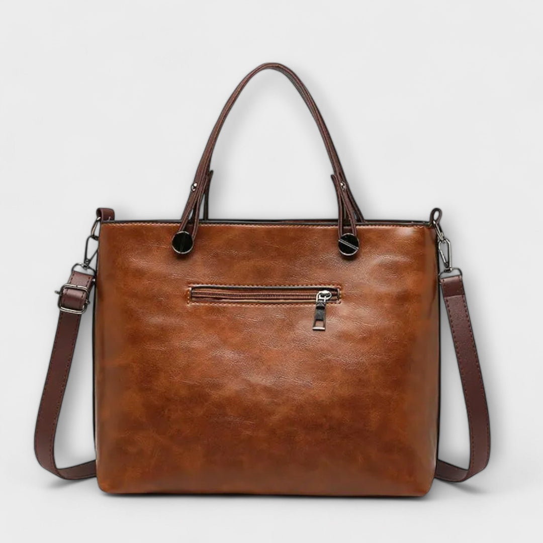 Moderne Damen Lederhandtasche, vielseitig einsetzbar für Business-Meetings oder Wochenendausflüge.
