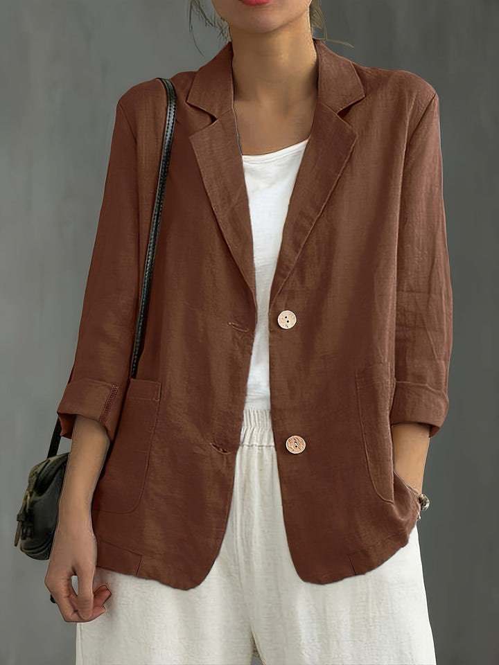 Eleganter Damen Blazer, locker sitzend, für Büro und Freizeit; hochwertige Business Jacke.