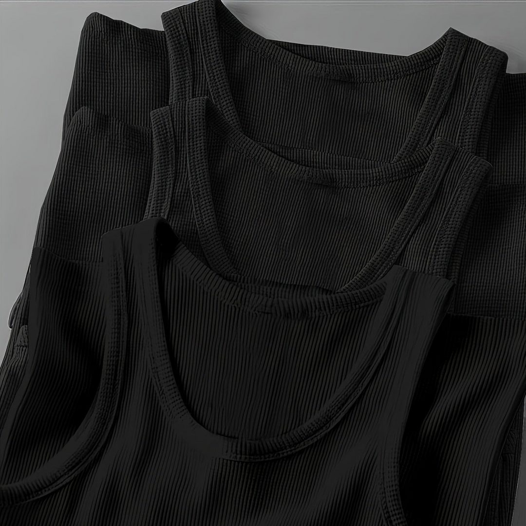 Strapazierfähiges Herren Sport-Tanktop Set, langlebig für regelmäßiges Training & Freizeit im Sommer.