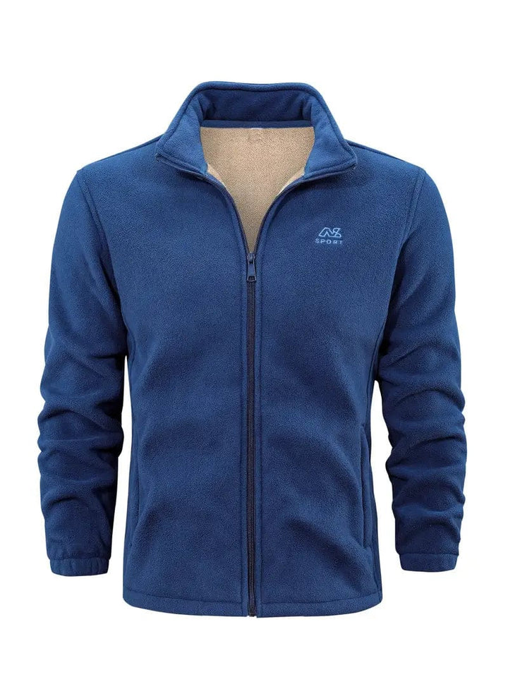 Komfortable Herren Freizeitjacke aus Fleece, warm und stilvoll für den Alltag.