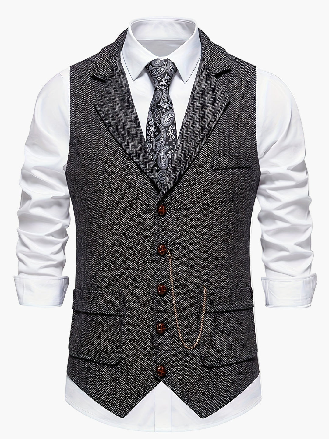 Modische Herrenweste, klassisch & elegant, ein Must-have für formelle Looks.
