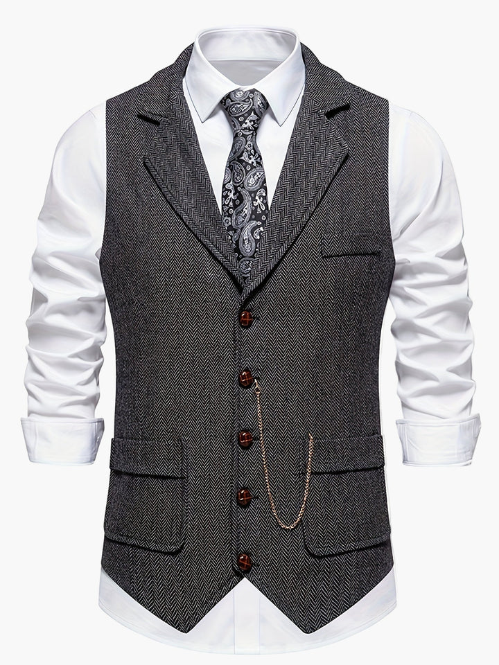 Modische Herrenweste, klassisch & elegant, ein Must-have für formelle Looks.