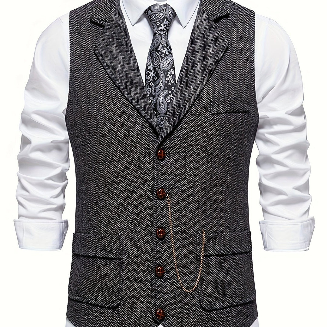 Moderne Business Weste für Herren, klassischer Stil, vielseitig kombinierbar.