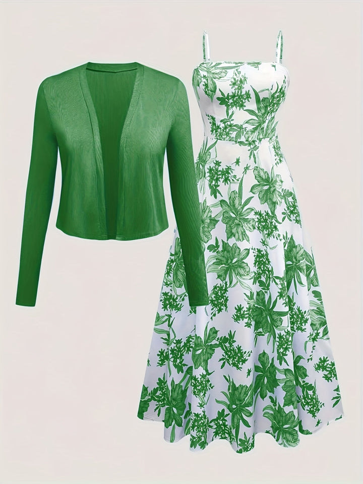 Modisches Damen Midikleid mit Blumenmuster. Ideales Sommerkleid & Freizeitkleid für warme Tage.
