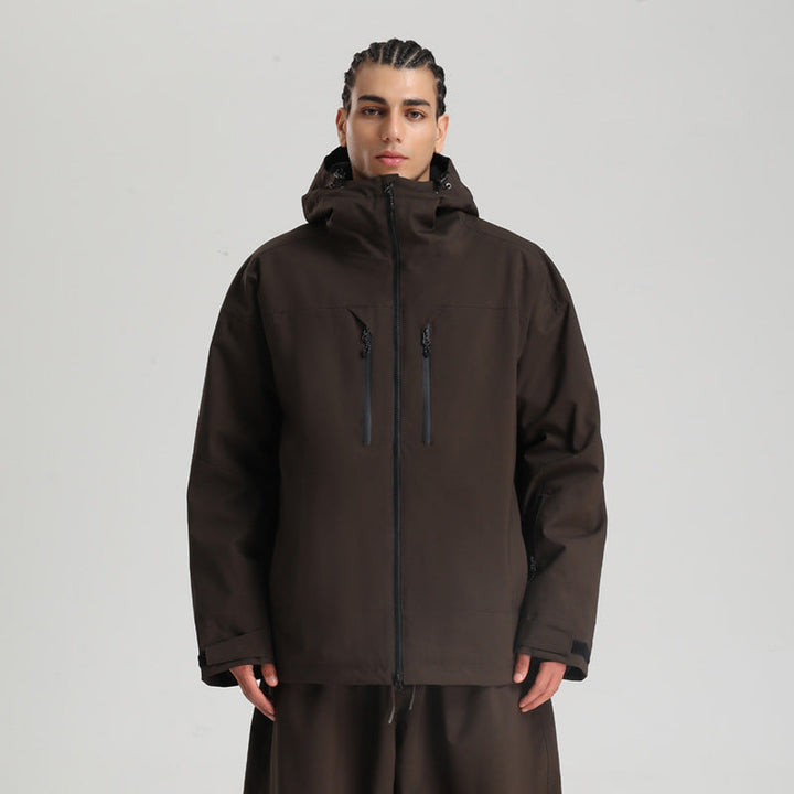 Stylische Herren Winterjacke, wasserabweisend & warm. Optimal für Outdoor-Aktivitäten, Skifahren & Snowboard.