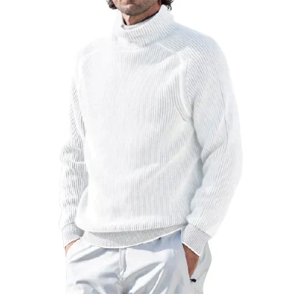 Moderner Herren Rollkragenpullover Jesper. Hochwertiger Strickpullover, warm & schick für den Winter.
