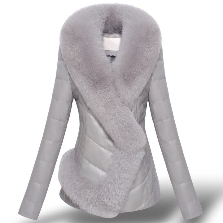 Warmer Damen Wintermantel mit chicem V-Ausschnitt und praktischer Knopfleiste, perfekte Outwear für kalte Tage.