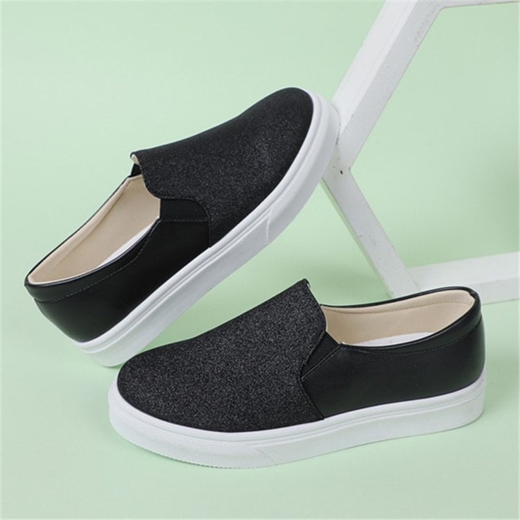 Bequeme Damen Pailletten Slipper, elegante Freizeitschuhe mit Glanz für Frauen.