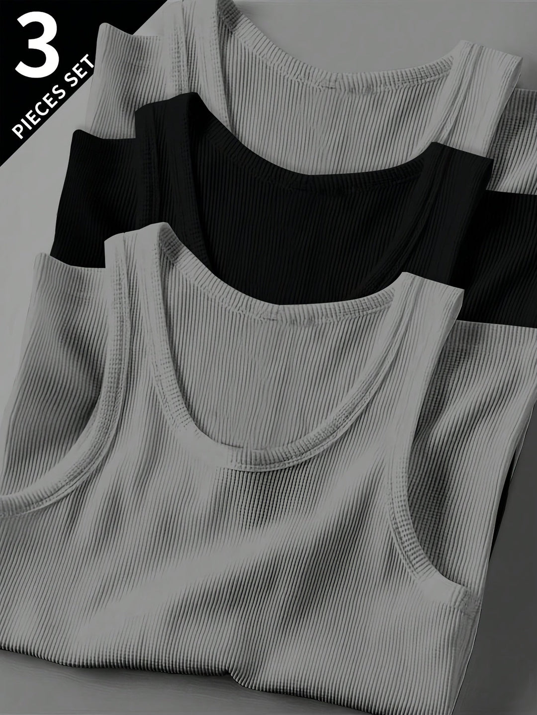 Herren Fitness Tanktop Set für Gym, Laufen oder entspannte Sommertage. Atmungsaktives Activewear Set.