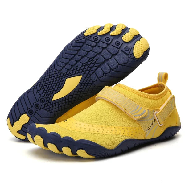Atmungsaktive Unisex Schwimmschuhe, rutschfeste Sohle für sicheren Halt am Strand, Pool und Fluss.