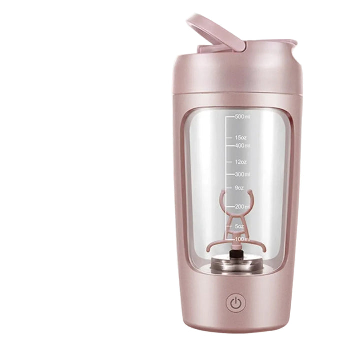 Moderner elektrischer Protein-Shaker (500ml) mit USB-Ladefunktion. Perfekt für Fitnessgetränke, Smoothies und Unterwegs.