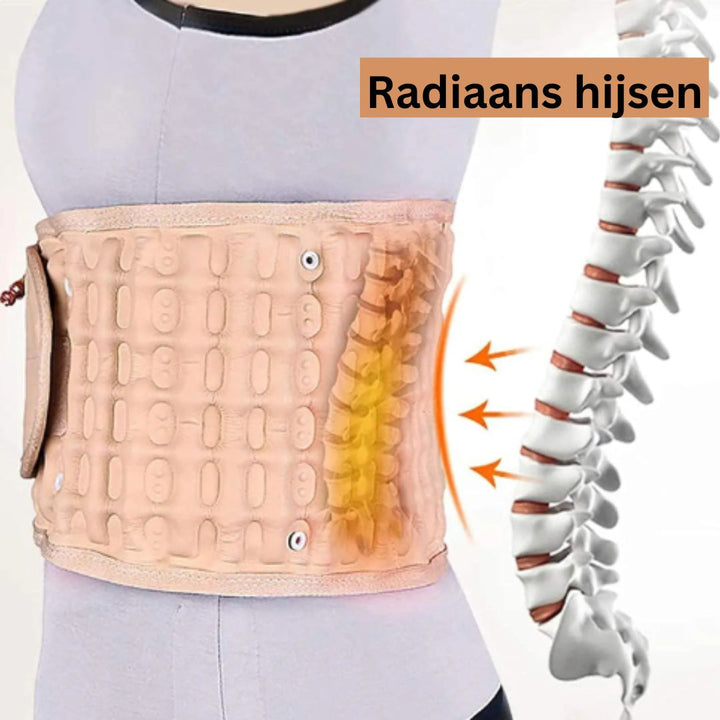 Effektiver Haltungsgürtel für die Schmerzlinderung bei Rückenschmerzen und zur Dekompression der Wirbelsäule. Unisex.