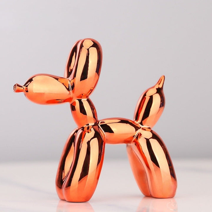 Kunstharz Ballonhund Skulptur, glänzend und farbig. Eine moderne Deko Figur und Blickfang für Ihr Zuhause.