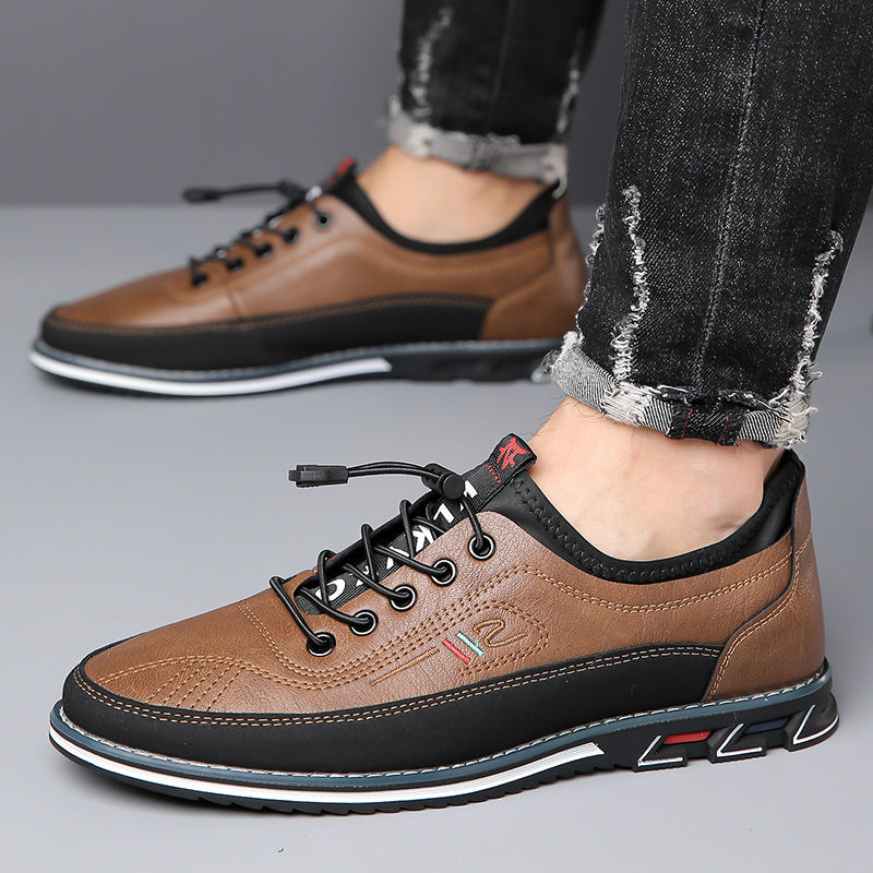 Auffälliger orangefarbener Herren Freizeitsneaker, stilvoll und komfortabel für moderne Outfits.