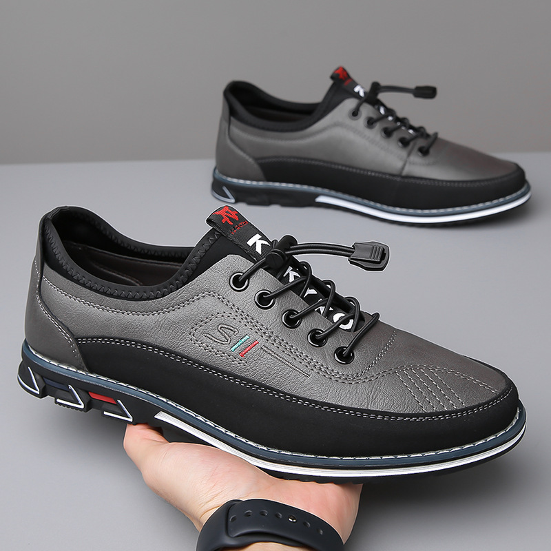 Detailansicht des bequemen Herren Freizeitsneakers, hochwertige Verarbeitung für den Alltag.