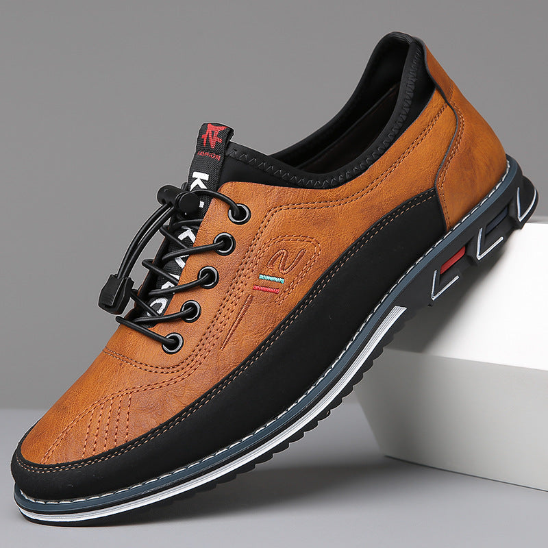 Eleganter Herren Freizeitsneaker im Oxford-Stil, bequemer Schnürschuh für Business-Casual und Alltag.