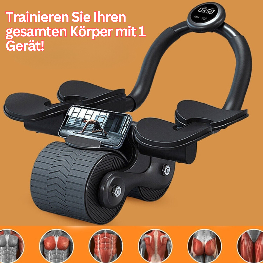 Robuster Abroller für Bauchmuskel- und Core-Stärkung im Heimtraining. Perfekt für ein intensives Workout.