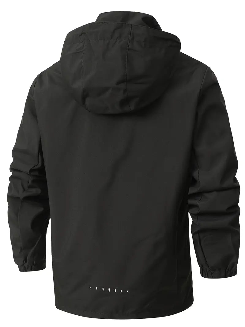 Wasserdichte Herrenjacke Norberto mit Reißverschluss, langarm, ideal für Sport & Freizeit.