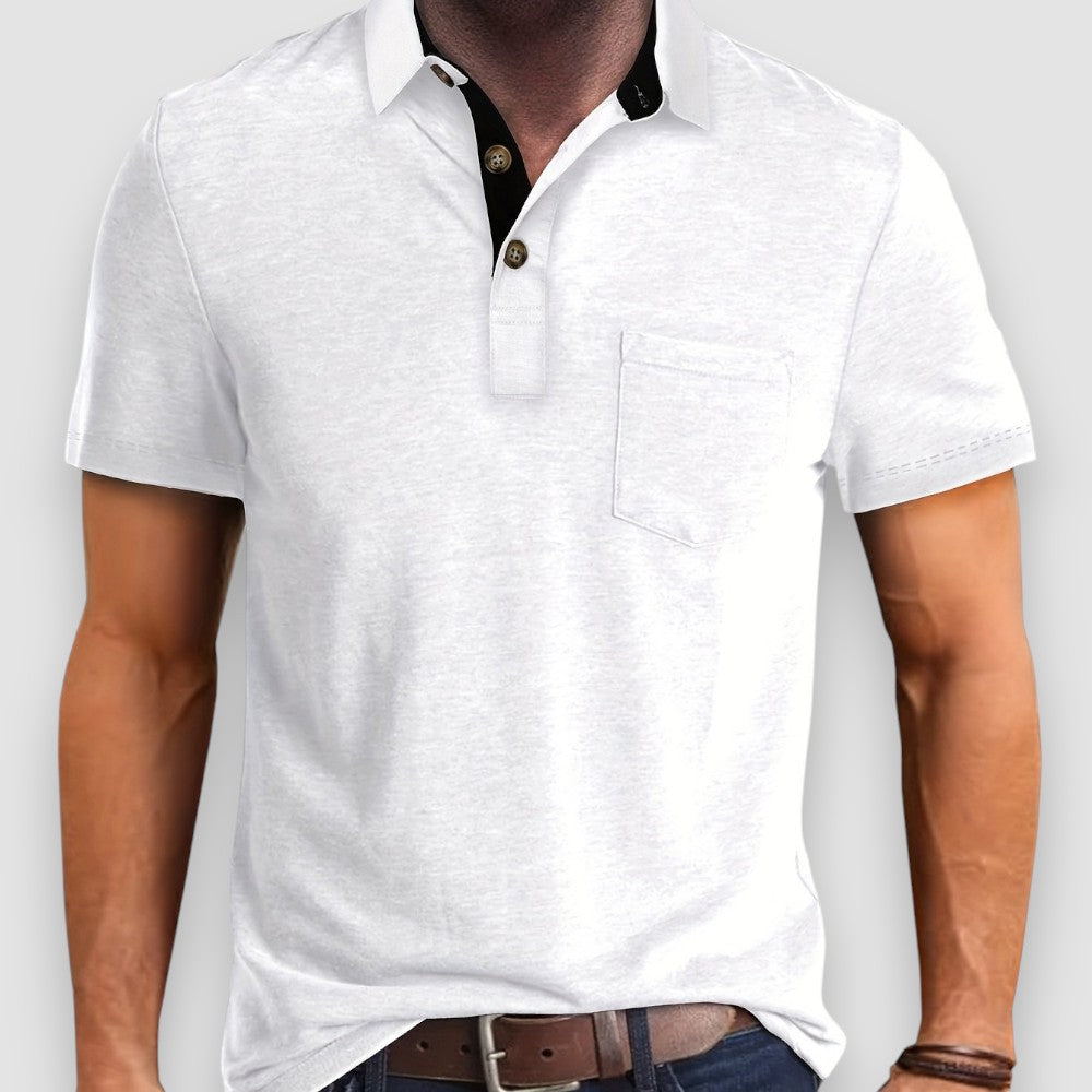 Herren Poloshirt, kurzarm, perfekt für Freizeitaktivitäten, Gartenparty oder entspannte Tage im Frühling.