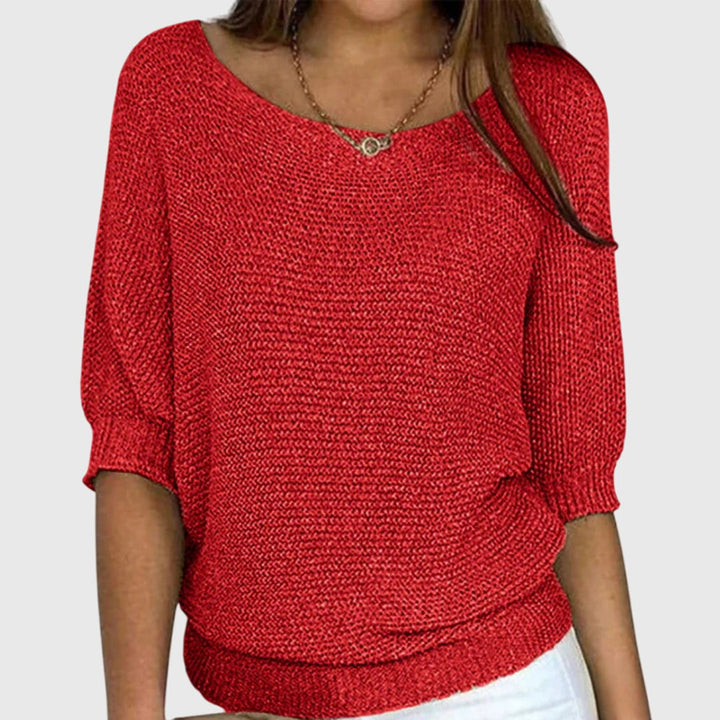 Hochwertiger Damenpullover Sofia aus feinem Strick, weich & bequem für stilvolle Freizeitmode.