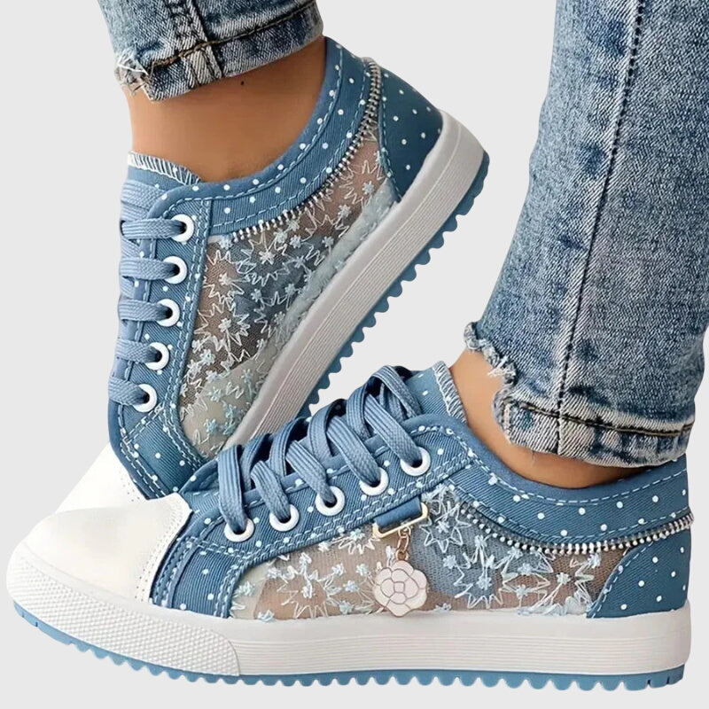 Damen ergonomische Sneaker für den Alltag. Bequeme Freizeitschuhe mit modernem Stil und hohem Komfort.