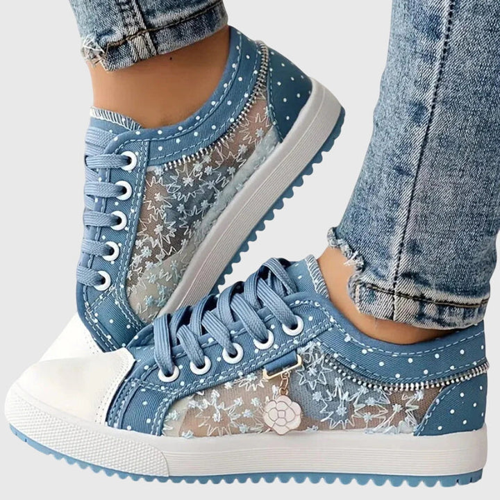 Damen ergonomische Sneaker für den Alltag. Bequeme Freizeitschuhe mit modernem Stil und hohem Komfort.