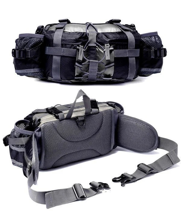 Frontansicht der ultraleichten Travon Outdoor-Gürteltasche, wasserdicht für jedes Wetter.