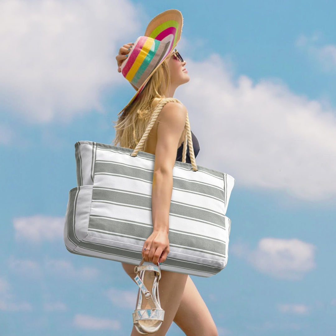 Große Damen Tote Bag, wasserdicht und sanddicht. Halte deine Sachen trocken & sauber.