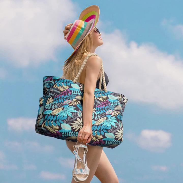 Praktische Reisetasche für Damen, übergroß, wasserdicht. Für Sport, Spiel & Entspannung.