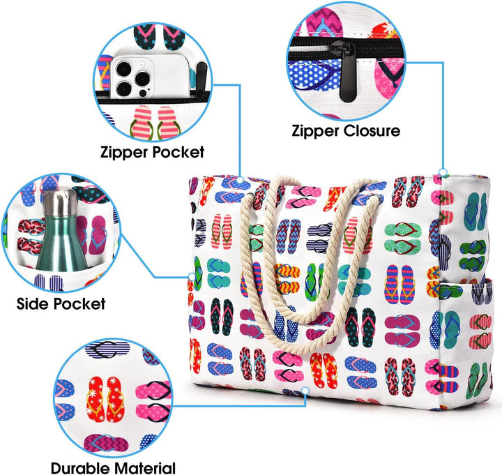 Robuste Badetasche für Damen, geräumig, wasserdicht. Für Camping und Naturerlebnisse.
