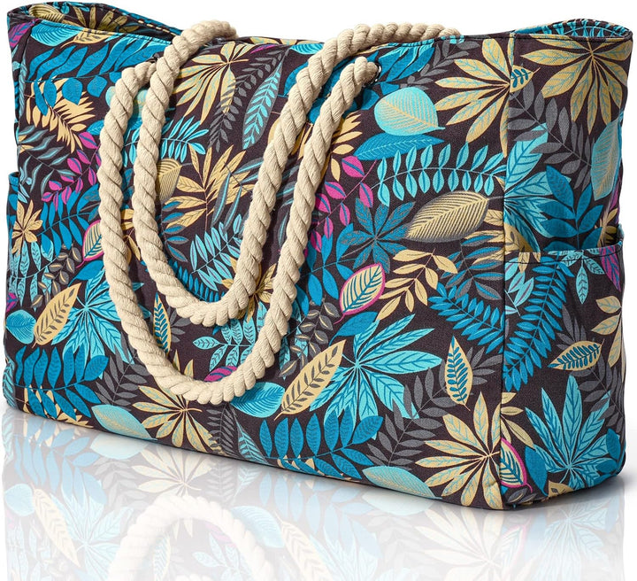 Praktische Reisetasche für Damen, übergroß, wasserdicht. Für Strandbesuche & Picknick.